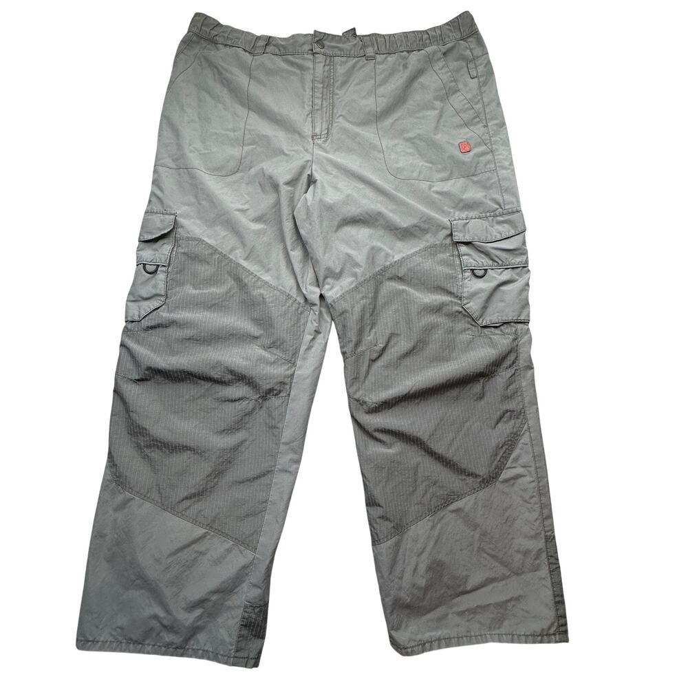 Vintage 90s Old Navy Outdoor Ripstop Pants Mens XL 44x30 Gray Cargo Baggy Y2K